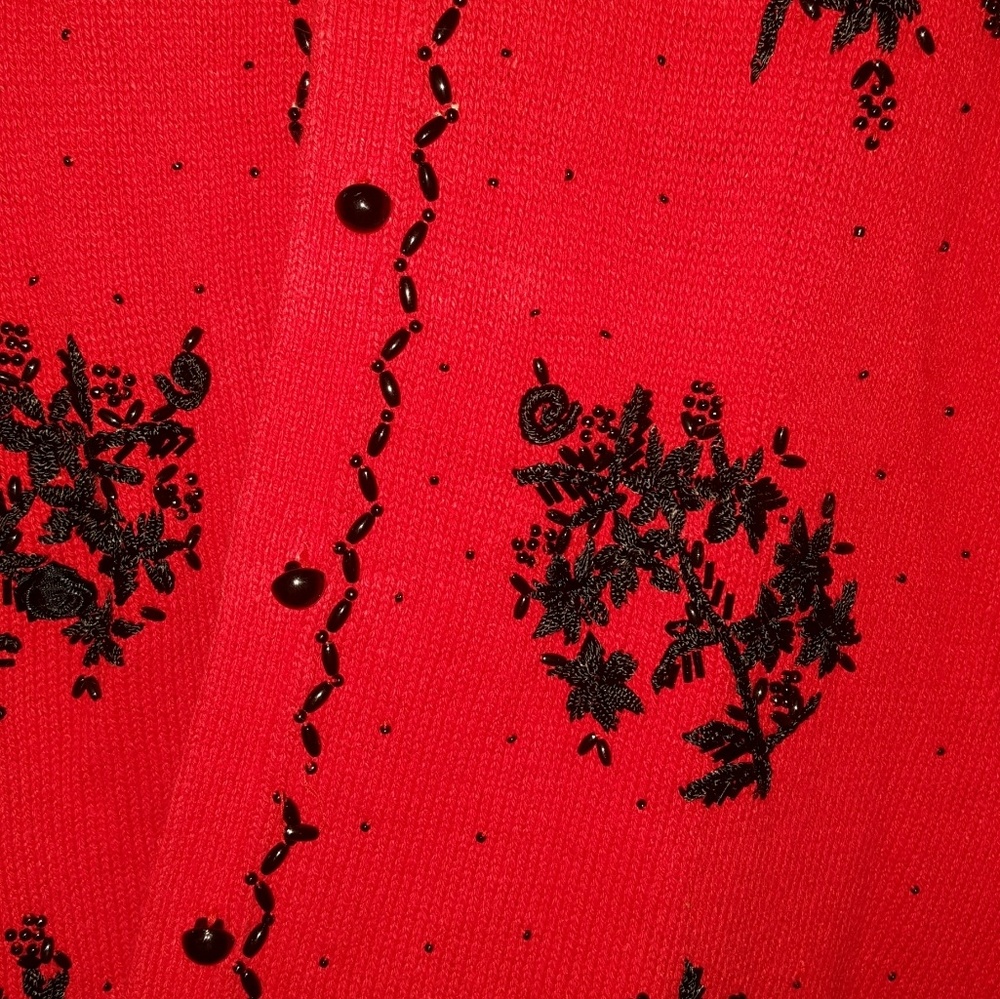 Beaded Holiday Sweater